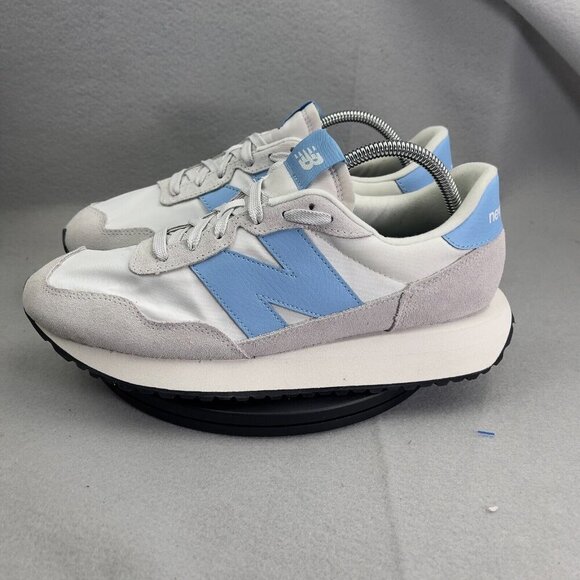 New Balance 237 Sneakers White Blue Gray Mens Size 9.5 WMS Size 11 New  NWOB - Picture 2 of 11